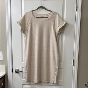 Cream Short Sleeve Dress
